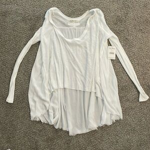 Free People Crop High/Low Top